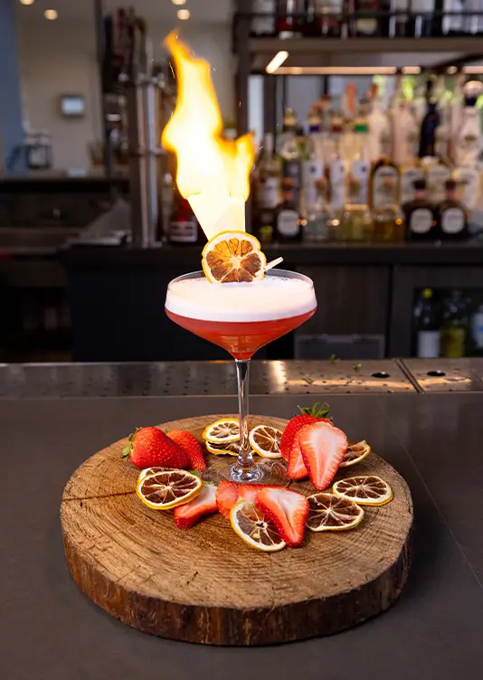 hot mez cocktail at the peel craft bar
