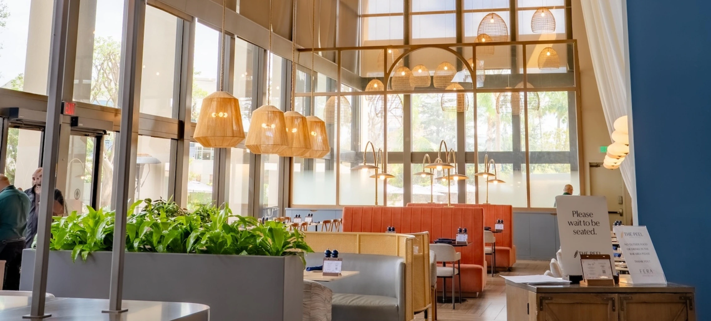 Interior lighting at the Peel Craftbar