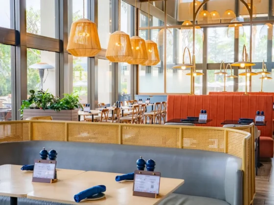 A dining table at the Peel Craftbar & Kitchen
