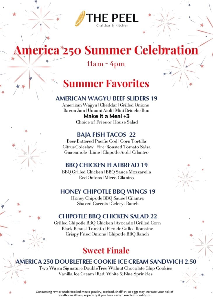 A list of 4th of July food items